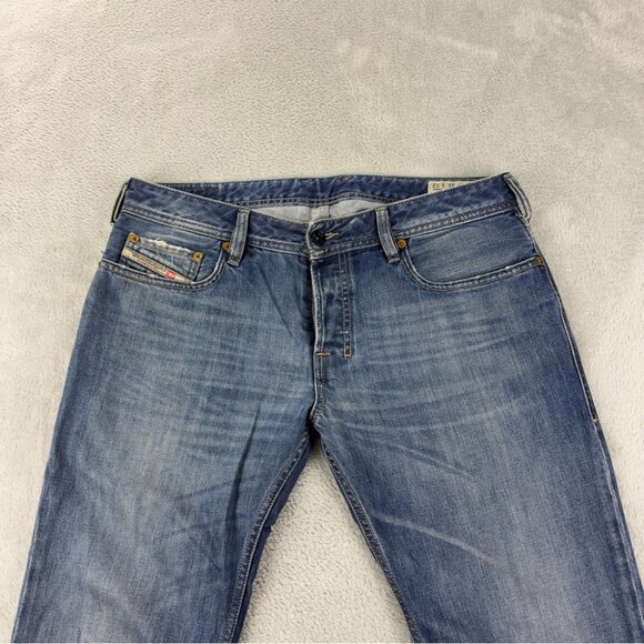 Diesel Men's Size 31x32 Zatiny Button Fly Flared Denim Jeans Made in Tunisia - Picture 7 of 12